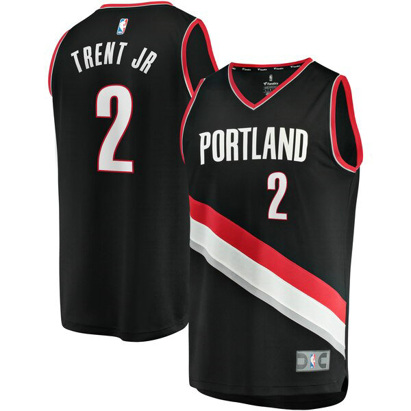 Maillot Portland Trail Blazers Homme Gary Trent Jr 2 Icon Edition Noir